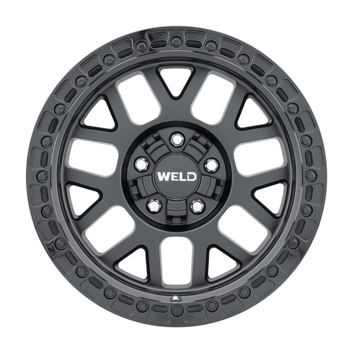 Weld Off-Road W104 17X10 Cinch 6X135 6X139.7 ET-25 BS4.50 Satin Black / Gloss Black 106.1 - W10470098450 Photo - Primary