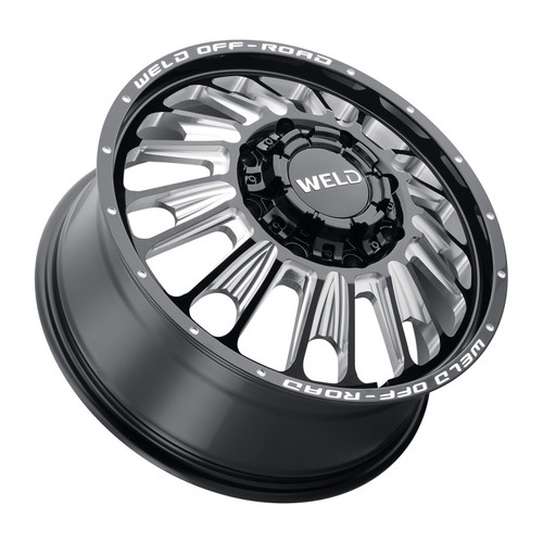 Weld Off-Road W121 20X8.25 Scorch Outer 8X200 ET-246 BS-4.92 Gloss Black MIL 142.2 - W12108292N49 Photo - Primary