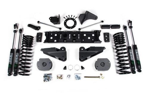 Zone Offroad 19-20 Ram 2500 4.5in Radius Arm Bracket - Diesel - 6-Bolt T-Case - Nitro Shocks - ZOND76N Photo - Primary
