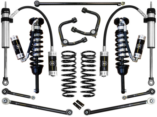 ICON 2007+ Toyota FJ / 2003+ Toyota 4Runner 0-3.5" Stage 6 Suspension System w/ Tubular UCA - K53186T Photo - Primary