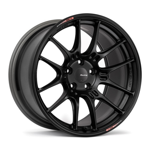 Enkei GTC02 19x8.5 5x114.3 27mm Offset 75mm Bore Matte Black Wheel - 534-985-6527BK