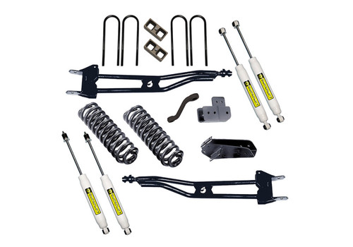 Superlift 80-96 Ford Bronco 4WD 4in Lift Kit Superunner Radius Arm Kit w/ Superlift Shocks - K385 Photo - Primary