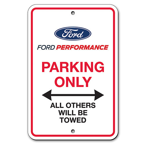 Ford Racing Ford Performance Parking Only Sign - M-1827-PARK