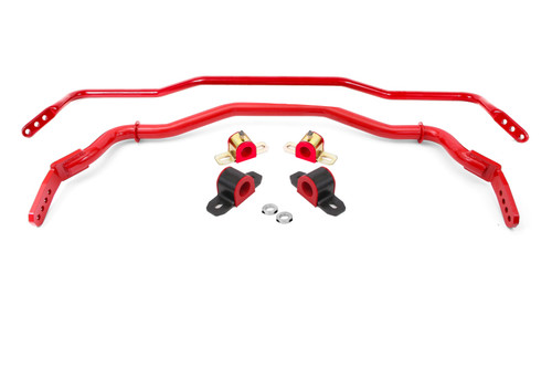 BMR 15-22 S550 Mustang Sway Bar Kit with Bushings  Front and Rear Red - SB763R Photo - Primary