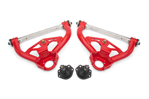 BMR 78-87 GM G-Body Non-Adjustable Upper A-Arms Delrin Std Ball Joint - Red - AAU461R Photo - Primary