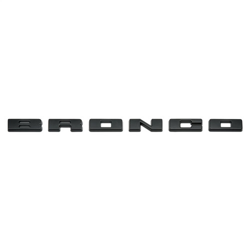 Ford Racing 2021+ Bronco Grille Lettering Overlay Kit - Black - M-1447-BLMB Photo - Primary