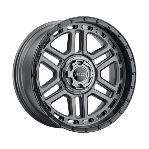 Weld Off-Road Crux W221 20x10in / 5x127 BP / ET -18 / 87.1mm Bore - Satin Gunmetal / Satin Black Wheel - W22100057475