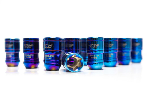 Project Kics 12x1.50 Monolith T1/06 Lug Nut Set - IP Blue (20 Pcs) - WMN01IP User 1