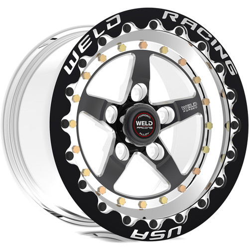 Weld 15-21 Audi RS3 RM105 18x8.5 / 5x112mm BP / 6.5in. BS Matte Black Wheel - Single Beadlock - M105S8KJ65FS0C2SBLFS