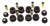 Prothane 91-05 Acura NSX Front Control Arm Bushings - Black - 8-225-BL User 1