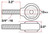 SPC Performance X Axis Sealed Flex Joint LH 3/4in-16x12mm BH x 2in W - 15733 Photo - Unmounted