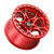 Weld Off-Road W906 17X10 Ledge Beadlock 5X127 ET-25 BS4.50 Candy Red / Red Ring 71.5 - W90670075450 Photo - Primary