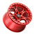 Weld Off-Road W906 17X9 Ledge Beadlock 5X127 ET-12 BS4.50 Candy Red / Red Ring 71.5 - W90679075450 Photo - Primary