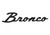 Ford Racing 2021+ Bronco Classic Script Fender Badges - Matte Black (Pair) - M-1447-BSMB Photo - Unmounted