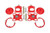 BMR 11-14 Ford Mustang / Shelby GT500 Caster Camber Plates - Red - WAK751R User 1