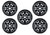 Ford Racing 21-24 Bronco 17in x 8.5in Matte Black Wheel Kit - M-1007K-P1785MB Photo - Primary