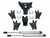 Superlift 17-24 Ford F-450/550 Super Duty 4WD Dual Steering Stabilizer Kit w/ Fox 2.0 Shocks - 92766