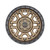 Weld Off-Road Crux W120 17x9in / 8x180 BP / ET 0 / 124.3mm Bore - Satin Bronze / Satin Black Ring Wheel - W12079018501