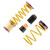 KW 2020+ Chevrolet Corvette C8 (w/ Electronic Dampers & OE Noselift) Height Adjustable Spring Kit - 25361034 User 1