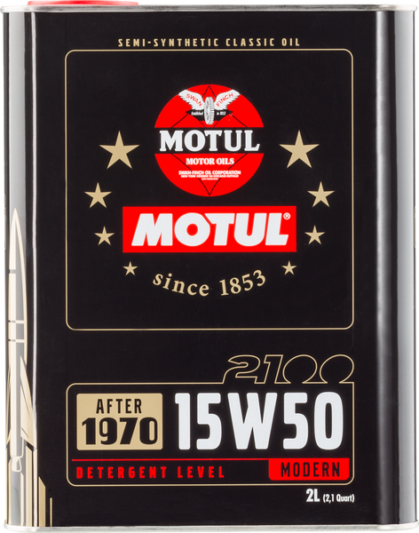 Motul 15W50 Classic 2100 Oil - 10x2L - 104512 Photo - Primary