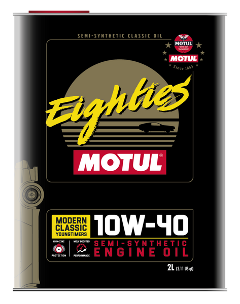 Motul 10W40 Classic Eighties Oil - 10x2L - 110619 Photo - Primary