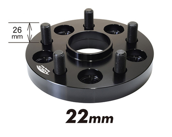 Project Kics 22mm Thick 14x1.50 60mm Hub 5-120 Wide Tread Spacer For Lexus LS/LC - W5822W1WTS