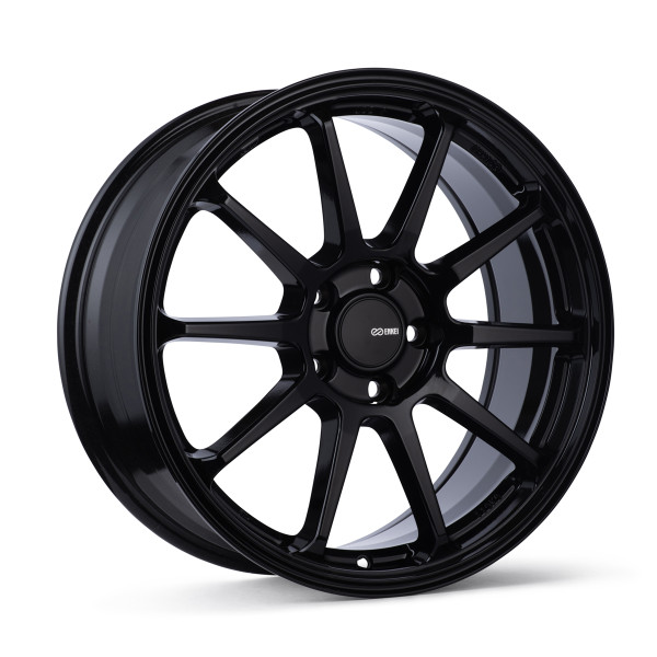 Enkei PX-10 17x7.5 5x100 45mm Offset 72.6mm Bore Gloss Black Wheel - 536-775-8045BK