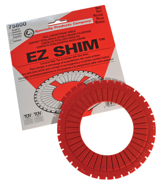 SPC Performance EZ Shim Dual Angle Camber/Toe Shim (Red) - 75800 Photo - Primary