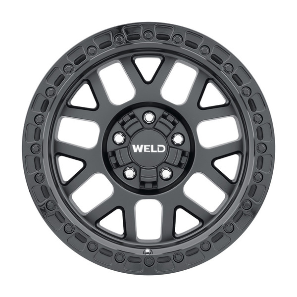 Weld Off-Road W104 17X9.0 Cinch 5X114.3 5X127 ET00 BS5.00 Satin Black Gloss Black 78.1 - W10479026500 Photo - Primary