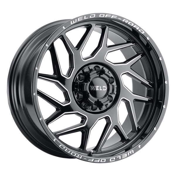 Weld Off-Road W117 20X10 Fulcrum 5X127 5X139.7 ET-18 BS4.75 Gloss Black MIL 87.1 - W11700057475 Photo - Primary