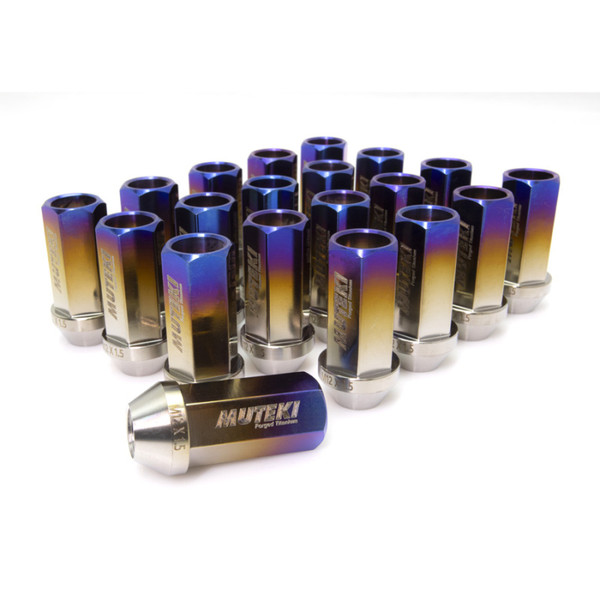 Wheel Mate Muteki Open End Lug Nuts Burned Titanium 12x1.25 - Set of 20 - 3T885BT User 1