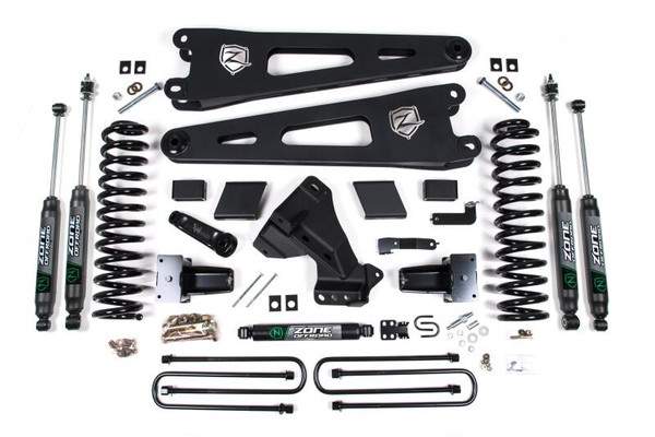 Zone Offroad 2020-21 Ford F-250/F-350 4in Radius Arm Suspension Lift System- NX2 Shocks- Diesel - ZONF60N Photo - Primary