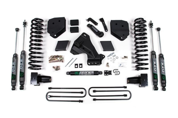 Zone Offroad 20-21 Ford F-250/F-350 6in Radius Arm Drop Suspension Lift System - Nitro Shocks Diesel - ZONF62N Photo - Primary