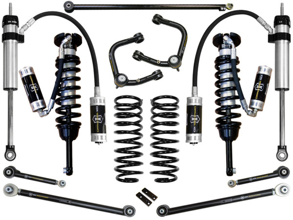 ICON 2007+ Toyota FJ / 2003+ Toyota 4Runner 0-3.5" Stage 6 Suspension System w/ Tubular UCA - K53186T Photo - Primary