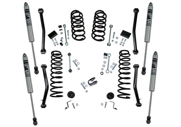 Superlift 18-19 Jeep Wrangler JL Unlimited 4in Lift Kit Including Rubicon w/ Fox Shocks - K176F Photo - Primary