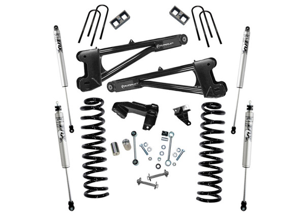 Superlift 08-10 Ford F-250 SuperDuty 4WD Diesel 4in Lift Kit w/ Repl Radius Arms/Fox 2.0 Shocks - K981F Photo - Primary