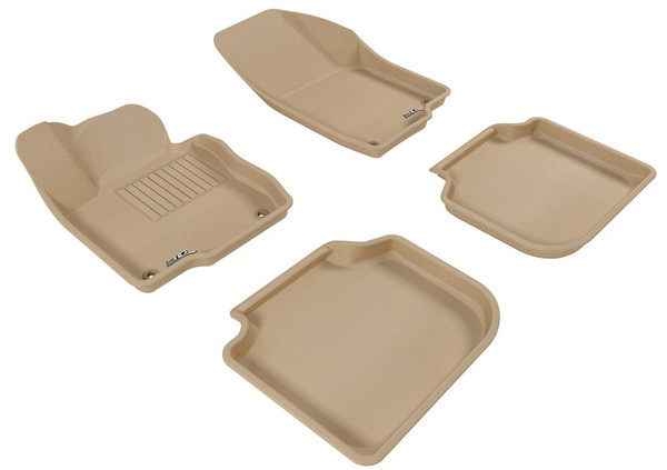 3D Maxpider 12-19 Volkswagen Passat Kagu 1st & 2nd Row Floormat - Tan - L1VW05601502 Photo - Primary