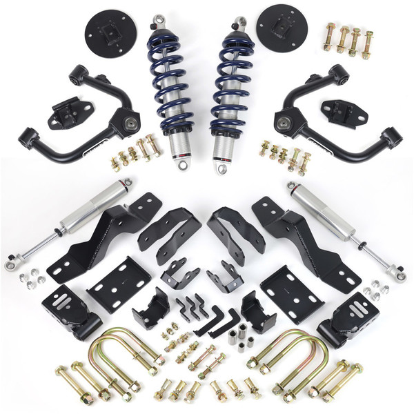 Ridetech 19-23 Silverado/Sierra 2WD/4WD Lowering System With Coilovers - 11720110 Photo - Primary