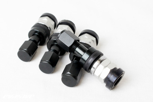 Project Kics Aluminum Valve Stem - Black (Single) - WS27A2YBK User 1