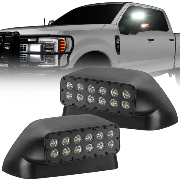 ORACLE Lighting 17-22 Ford Super Duty LED Off-Road Side Mirror Ditch Lights - 5908-001 Photo - Primary