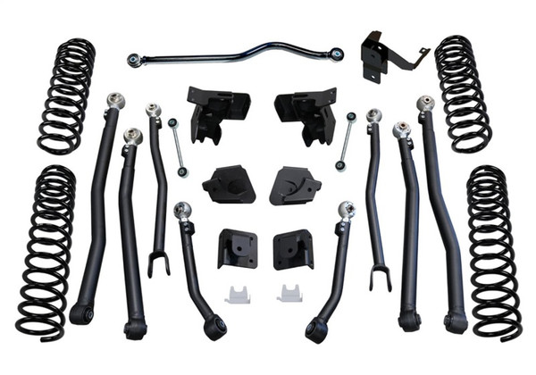 Superlift 07-18 Jeep Wrangler JK 4in Long Arm Kit - Bilstein Shocks - K201B Photo - Primary