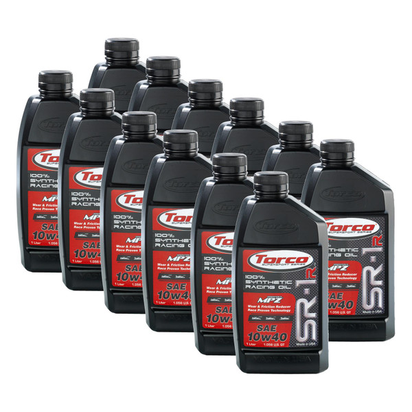 Torco SR-1R Synthetic Racing Oil / 25W60, Case of 12