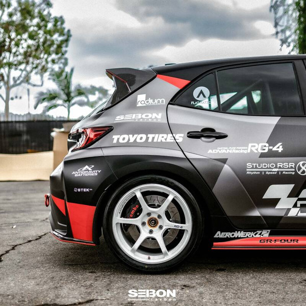 Seibon 2023+ Toyota GR Corolla MB-Style Carbon Fiber Rear Lip - RL23TYGRCOR-MB User 1