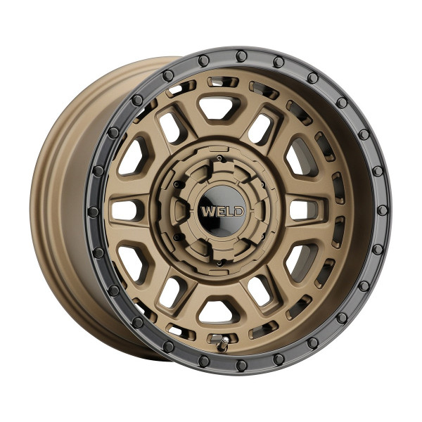 Weld Off-Road Crux W120 20x10in / 6x135 BP / ET +13 / 106.1mm Bore - Satin Bronze/Satin Black Ring Wheel - W12000098600