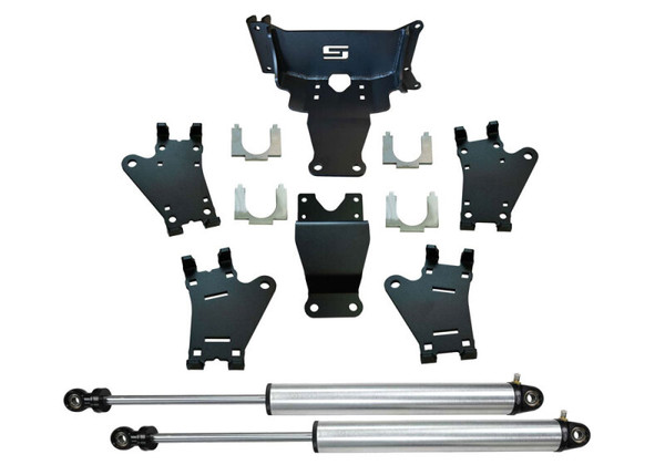 Superlift 17-24 Ford F450/F550 Super Duty 4WD Dual Steering Stabilizer Kit w/Radflo Cylinders - 92765 Photo - Primary