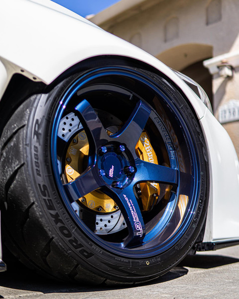 Wheel and Tire Pkg – 2x 20x10 2x 20x12 Advan GT Premium Titanium Blue w/ Toyo R888R Tires - YAQ0K35EDP-P001