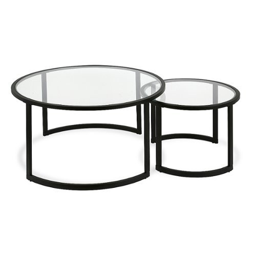 Camden&Wells - Mitera Nested Coffee Table (set of 2) - Blackened Bronze