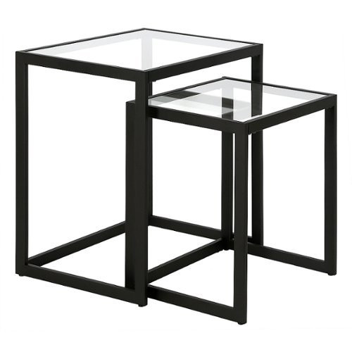 Camden&Wells - Rocco Nesting Side Table Set - Blackened Bronze