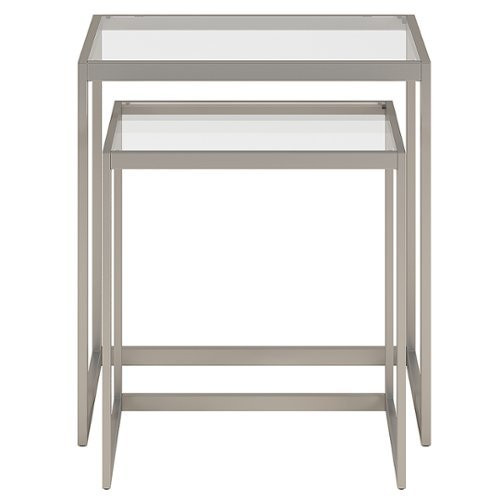 Camden&Wells - Rocco Nested Side Table (set of 2) - Satin Nickel
