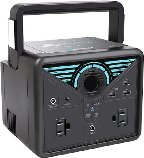 Renogy - Phoenix 200 Power Station 189Wh 17500mAh Portable Charger for Most Universal Devices - Black